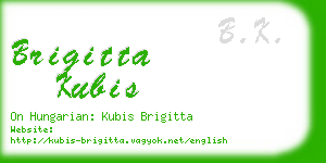 brigitta kubis business card